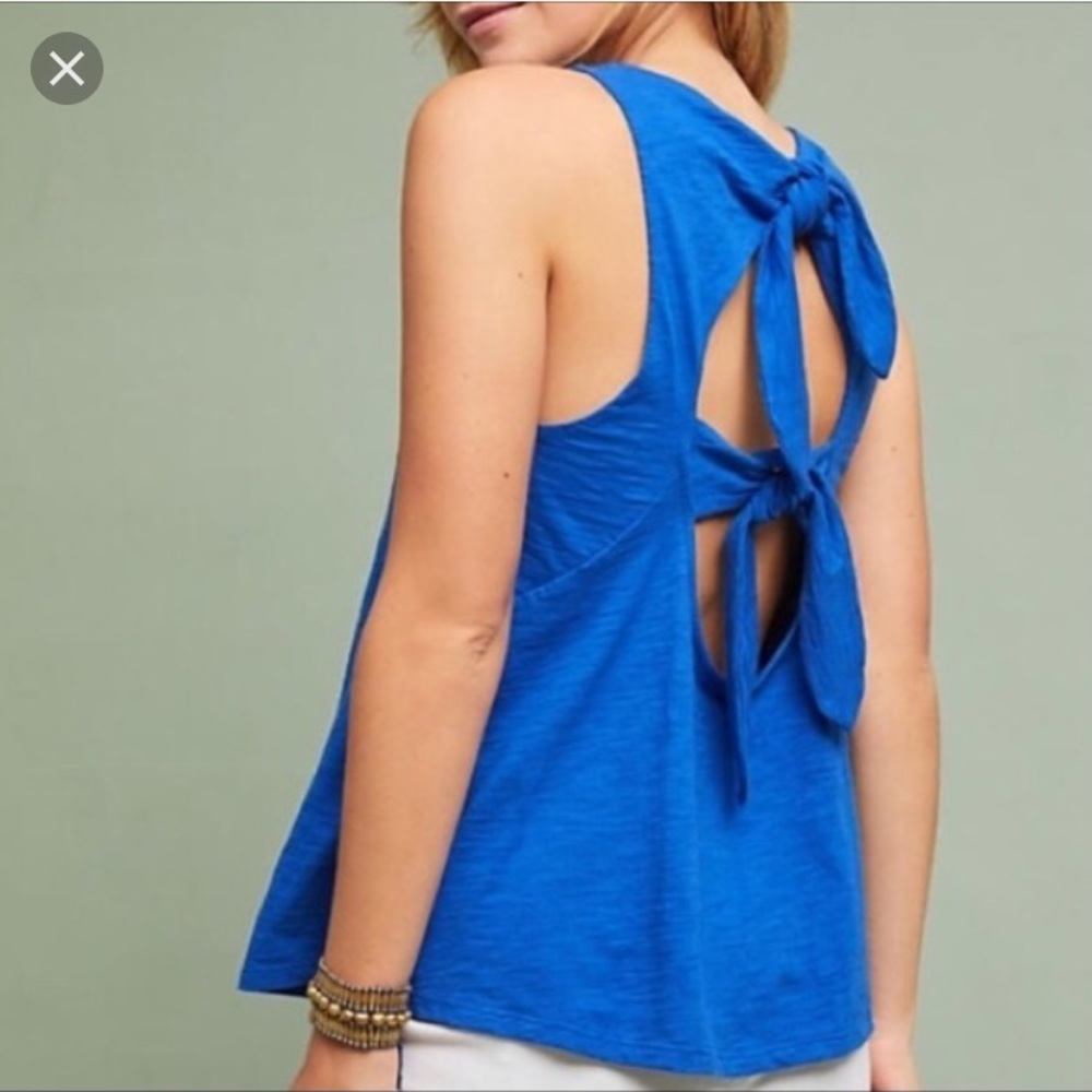 NWT Anthropologie bow back tank